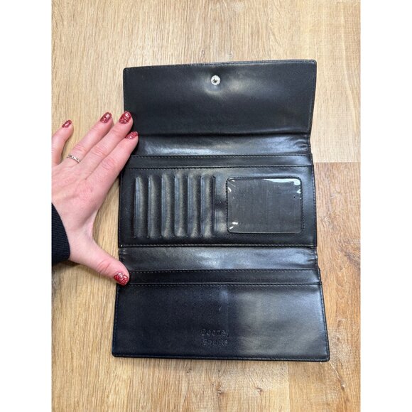 Vintage Dooney & Bourke Monogram Hobo Bag Canvas Matching Wallet - Picture 7 of 16